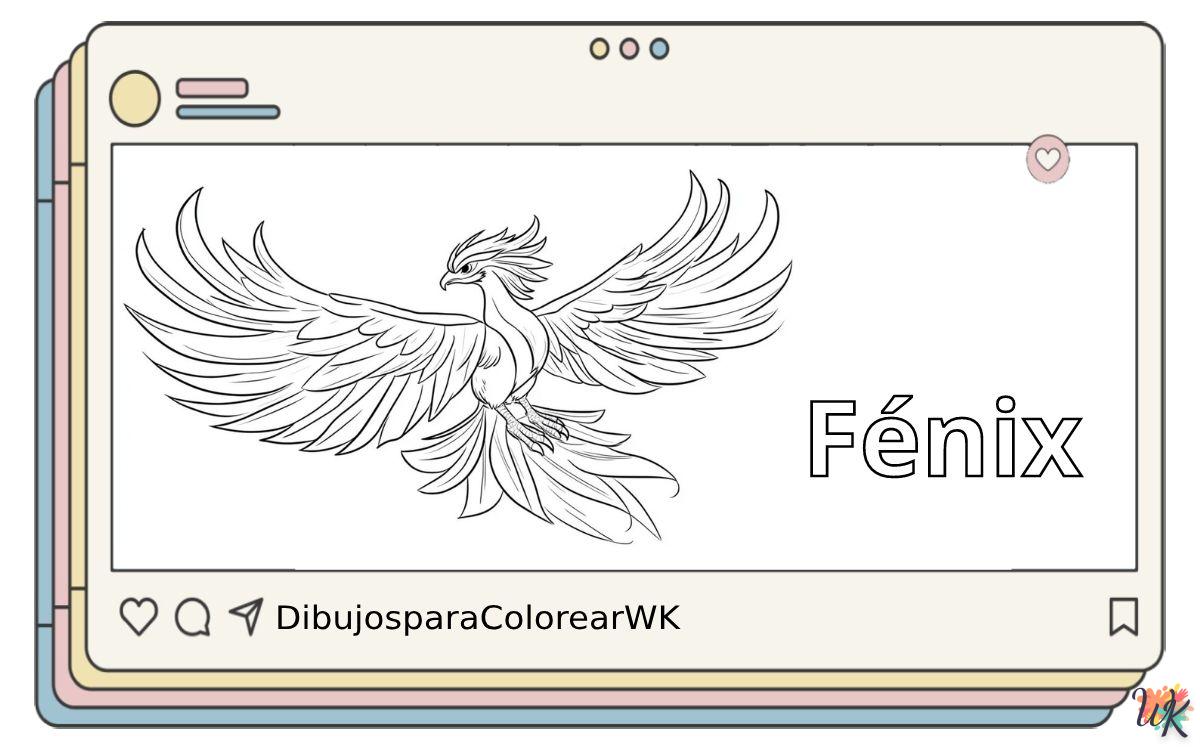 Fénix 10 134 Dibujos Para Colorear Fénix