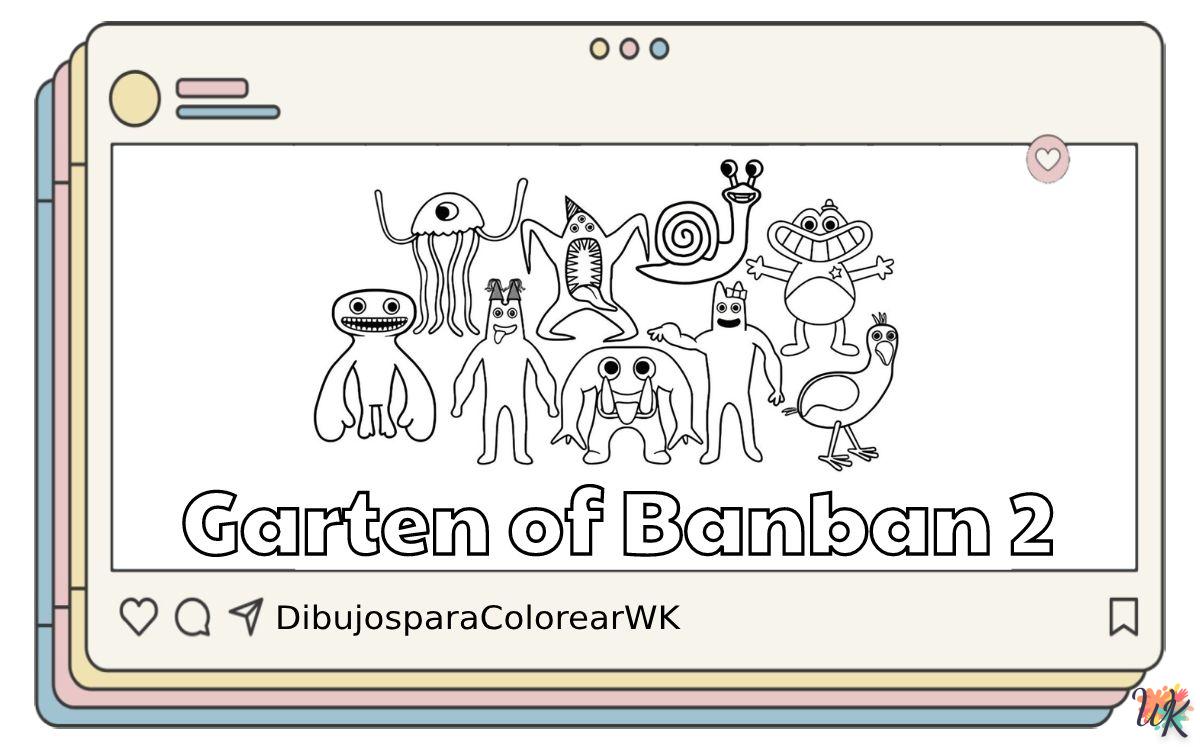 20 Dibujos Para Colorear Garten of Banban 2