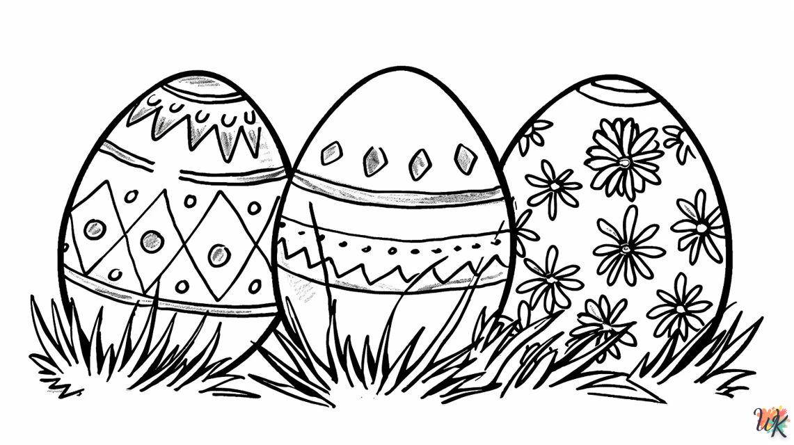 Huevos de Pascua Para Colorear