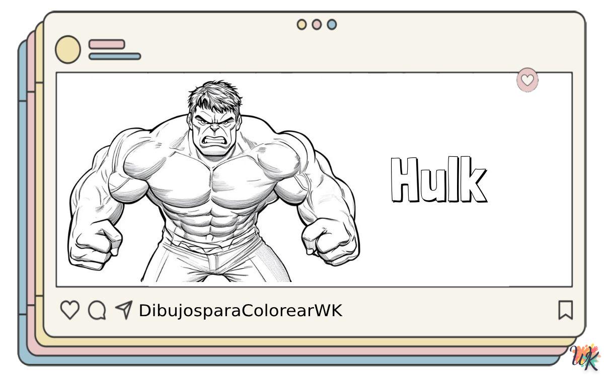 110 Dibujos Para Colorear Hulk