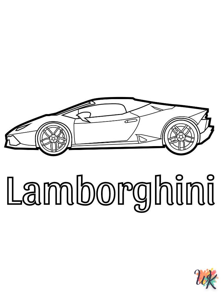 Lamborghini para colorear 1