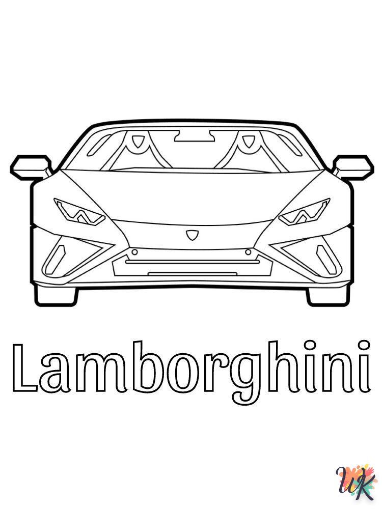 Lamborghini para colorear 4