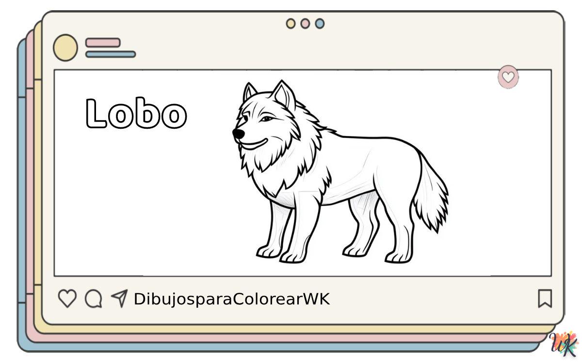 111 Dibujos Para Colorear Lobo