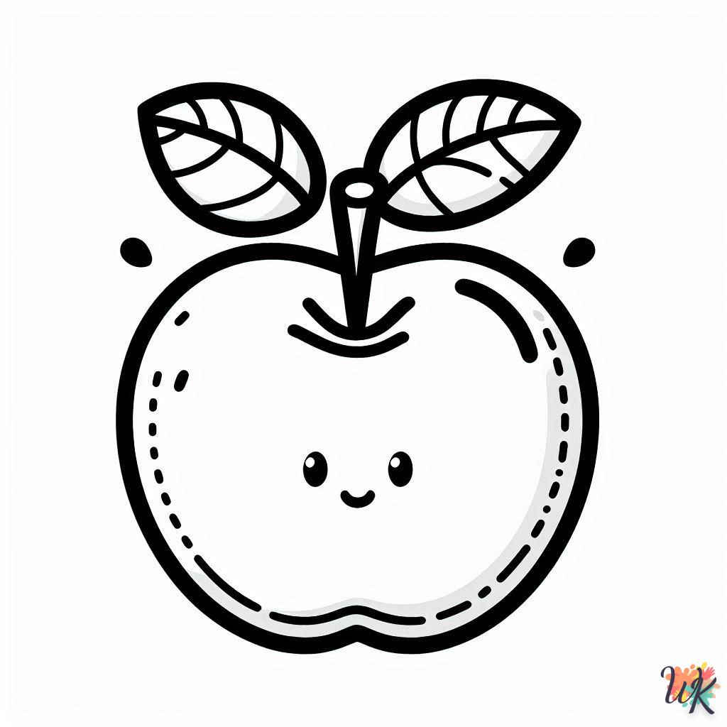 Manzanas para colorear 5