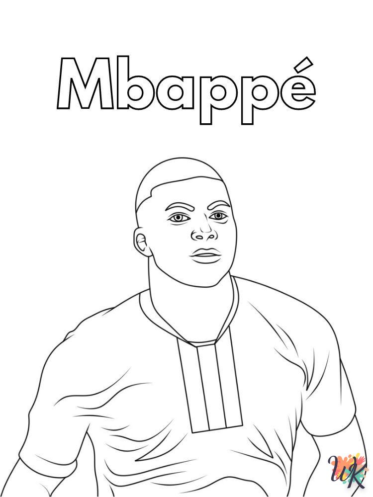 Mbappé para colorear 5