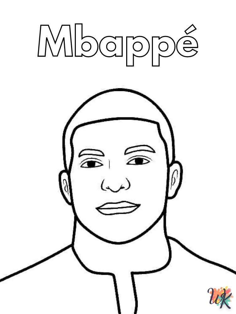 Mbappé para colorear 8