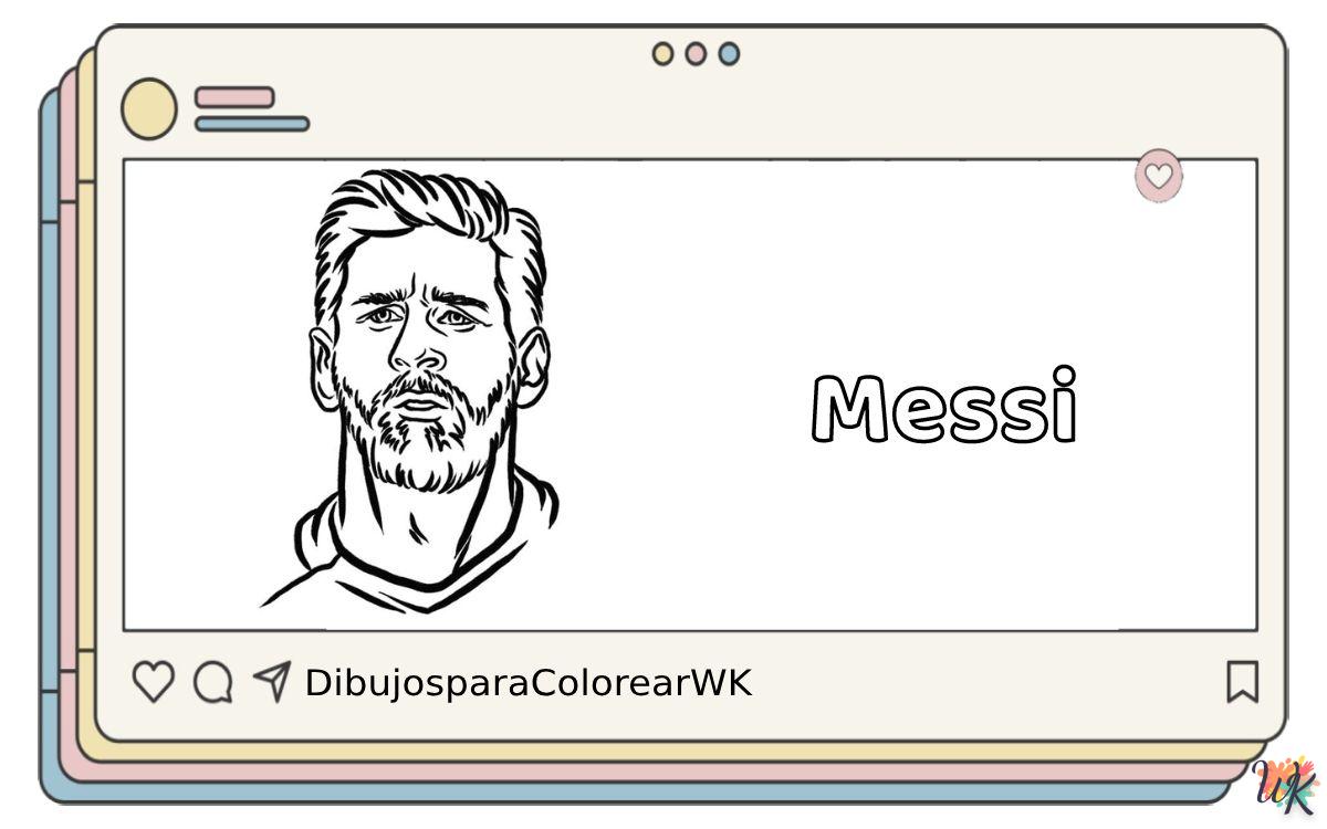 40 Dibujos Para Colorear Messi