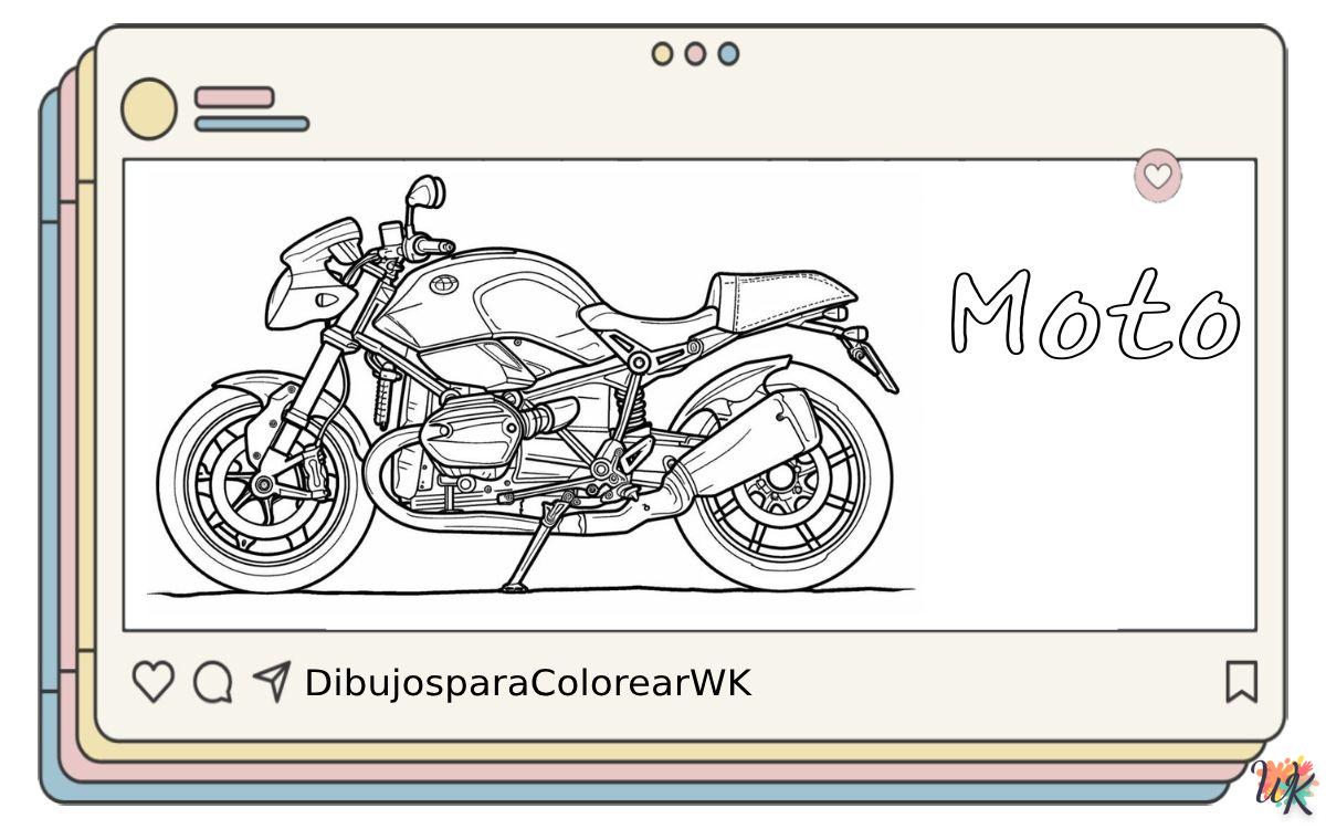 Moto 5 124 Dibujos Para Colorear Moto