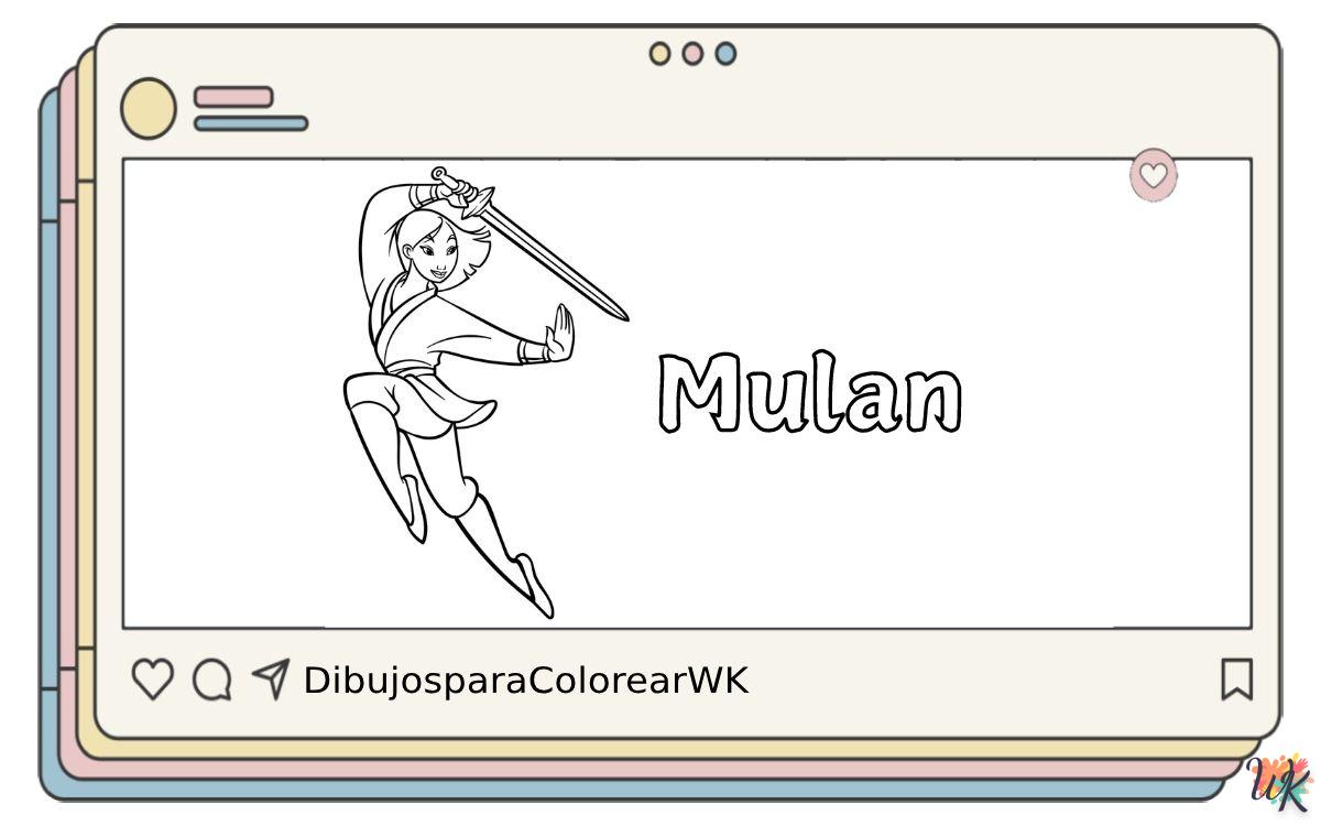 Mulan 5 115 Dibujos Para Colorear Mulan