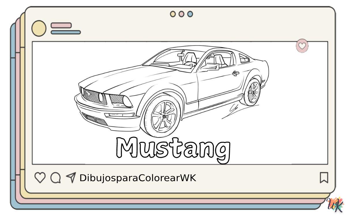 68 Dibujos Para Colorear Mustang