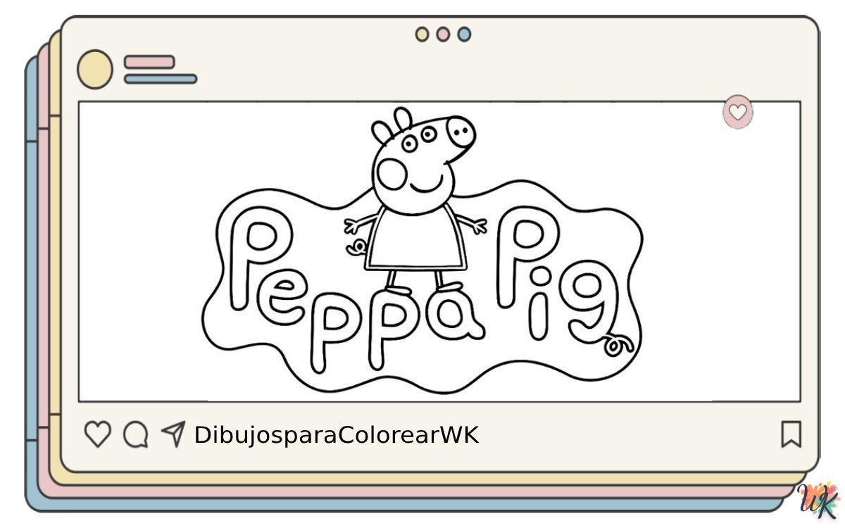 99 Dibujos Para Colorear Peppa Pig