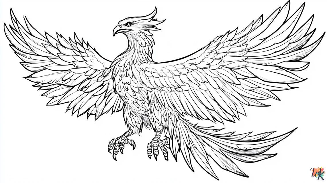 Phoenix esta volando para colorear