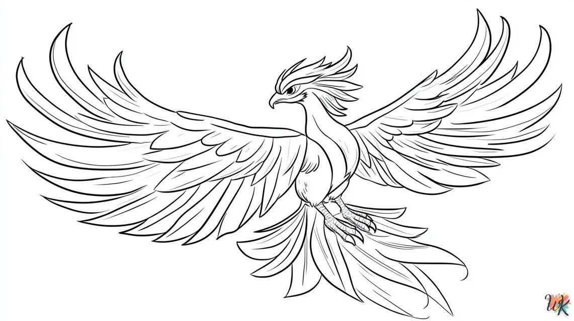 Phoenix esta volando para colorear