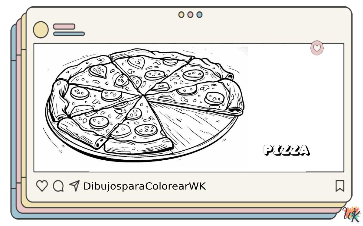 87 Dibujos Para Colorear Pizza
