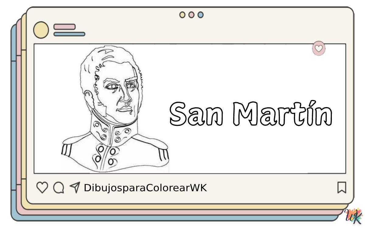 22 Dibujos Para Colorear San Martín