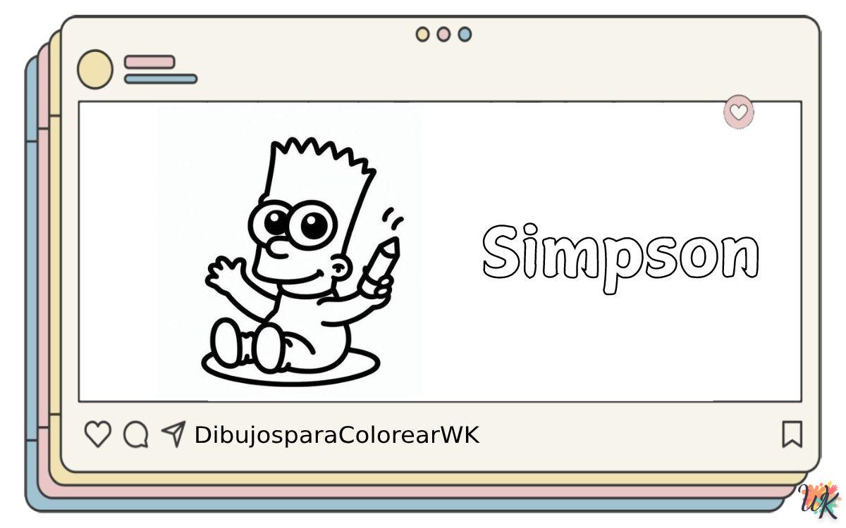 94 Dibujos Para Colorear Los Simpson