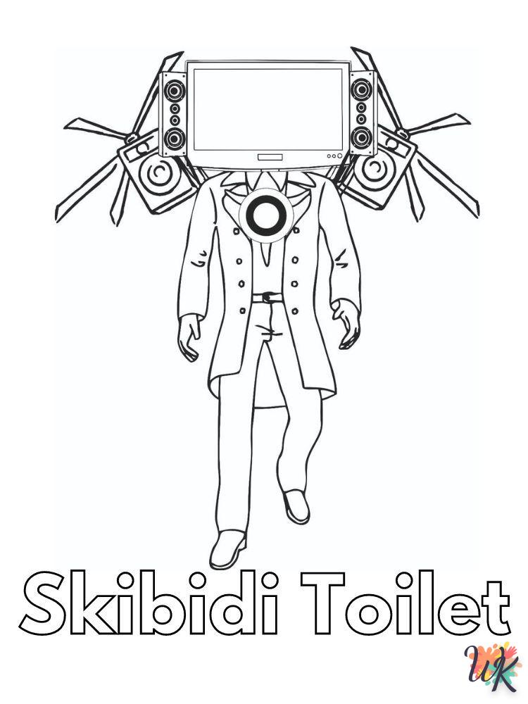 Skibidi Toilet para colorear 1