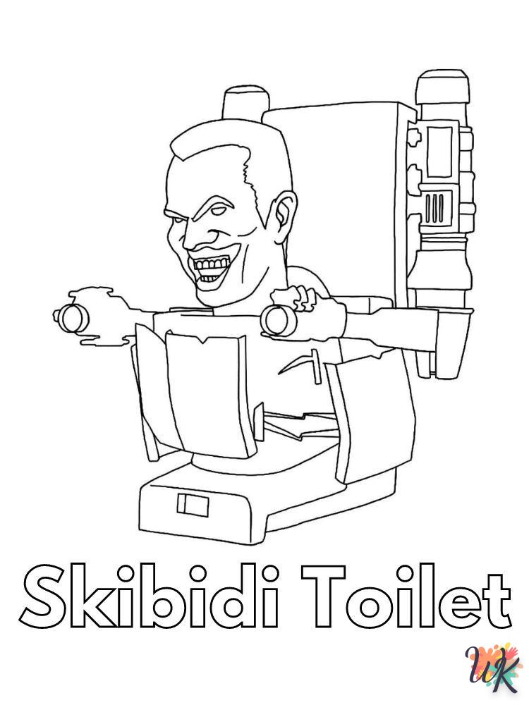 Skibidi Toilet para colorear 2