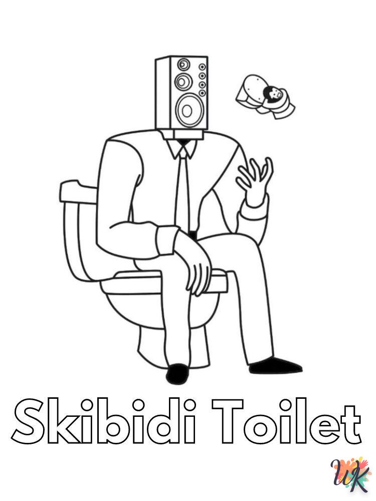 Skibidi Toilet para colorear 3