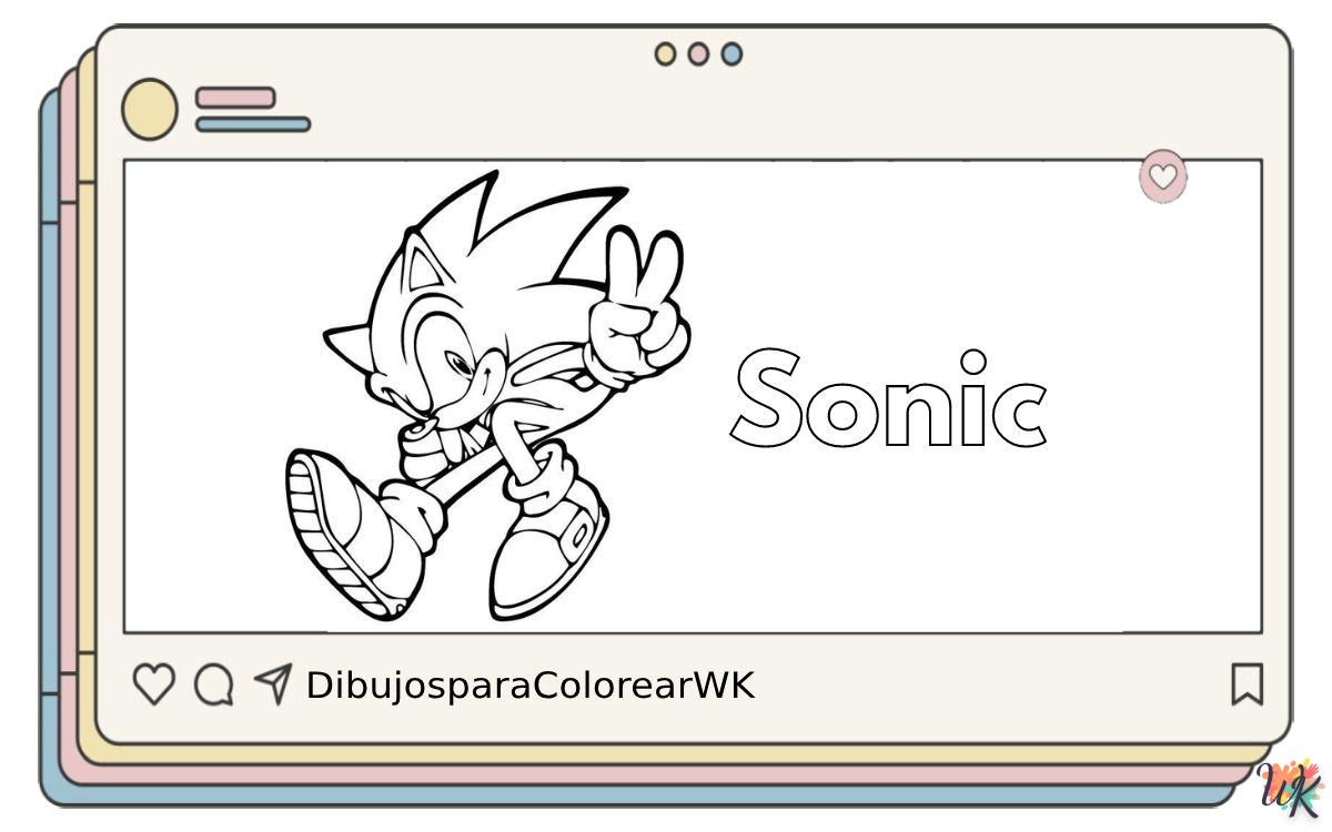 82 Dibujos Para Colorear Sonic