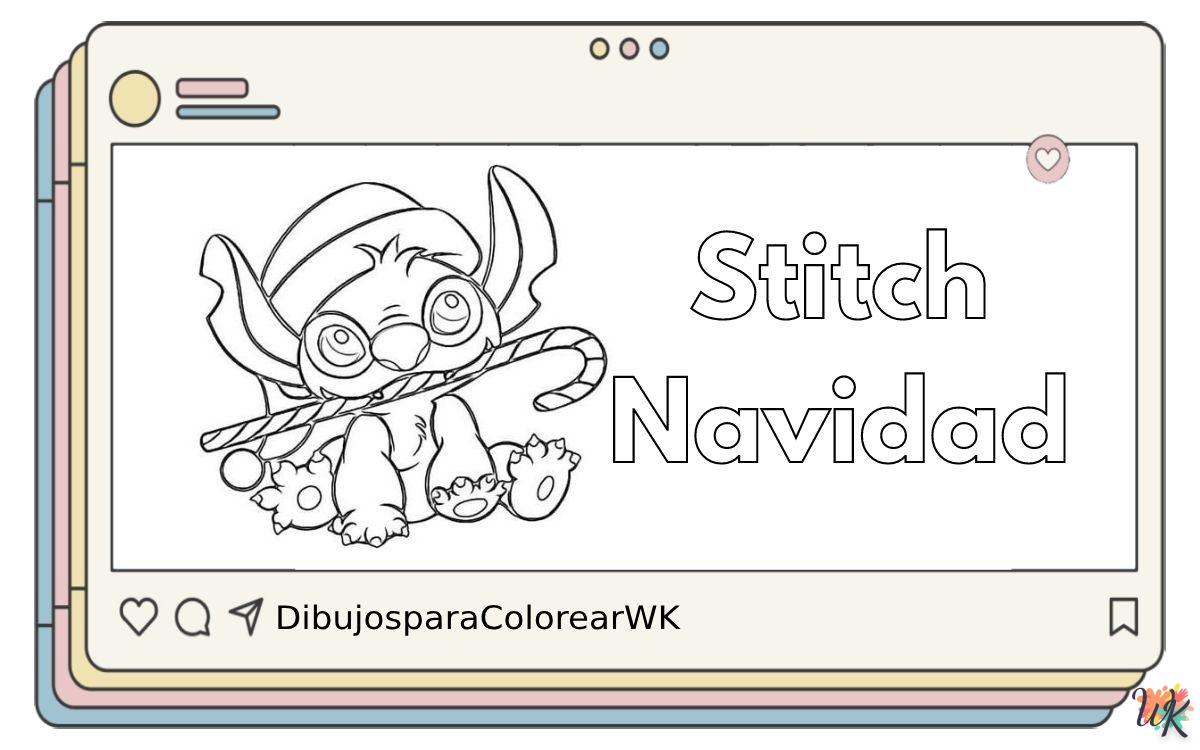 23 Dibujos Para Colorear Stitch Navidad