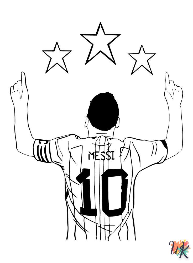 messi para colorear 1