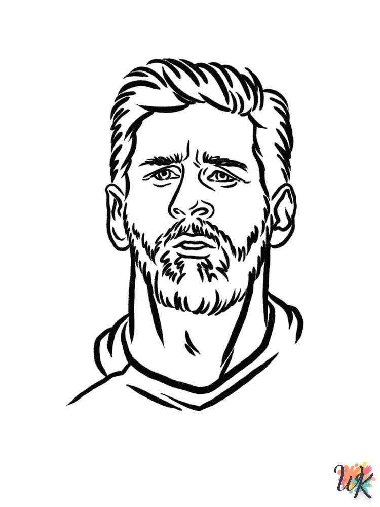 messi para colorear 3