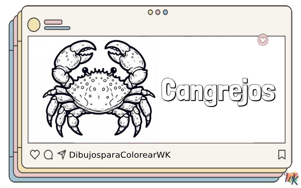 Cangrejos 6 120 Dibujos Para Colorear Cangrejos