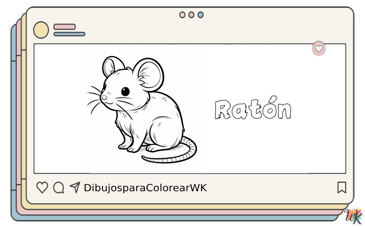 Ratón 10 43 Dibujos Para Colorear Ratón