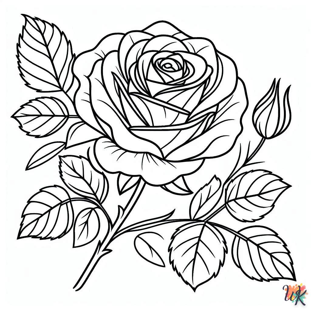 Dibujos Para Colorear Rosa