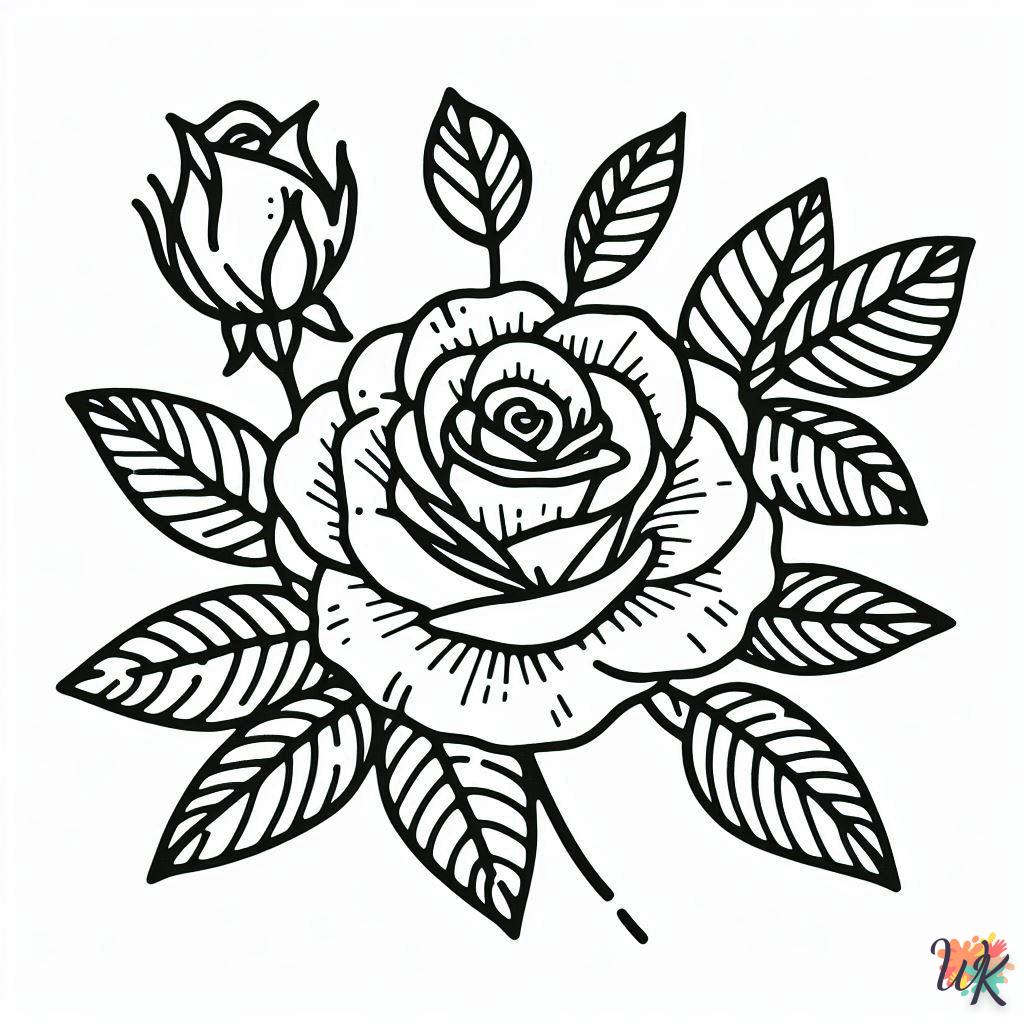 Dibujos Para Colorear Rosa