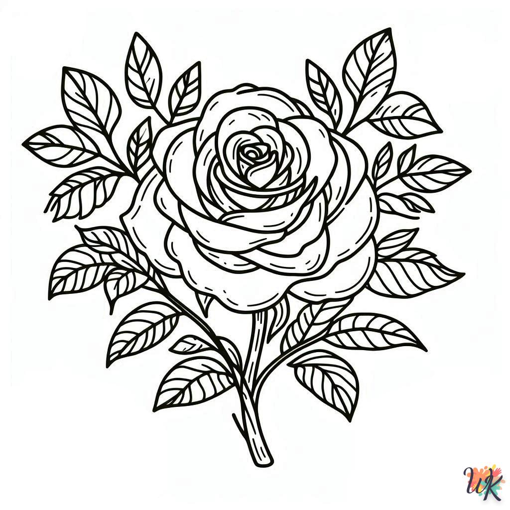 Dibujos Para Colorear Rosa