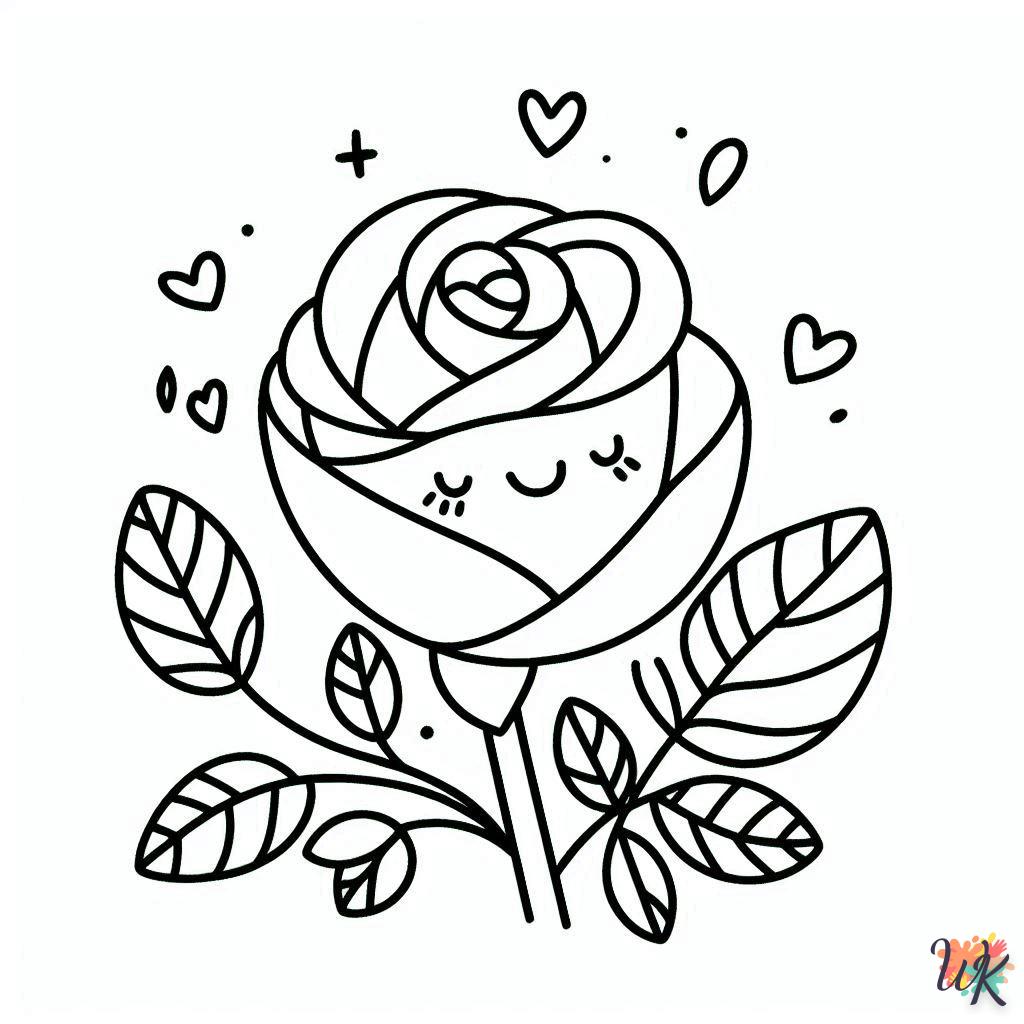 Dibujos Para Colorear Rosa