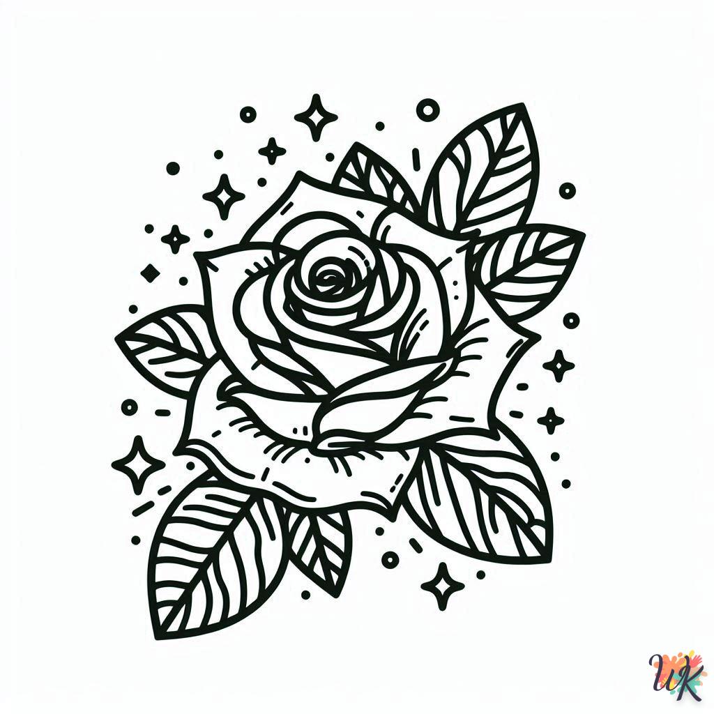 Dibujos Para Colorear Rosa