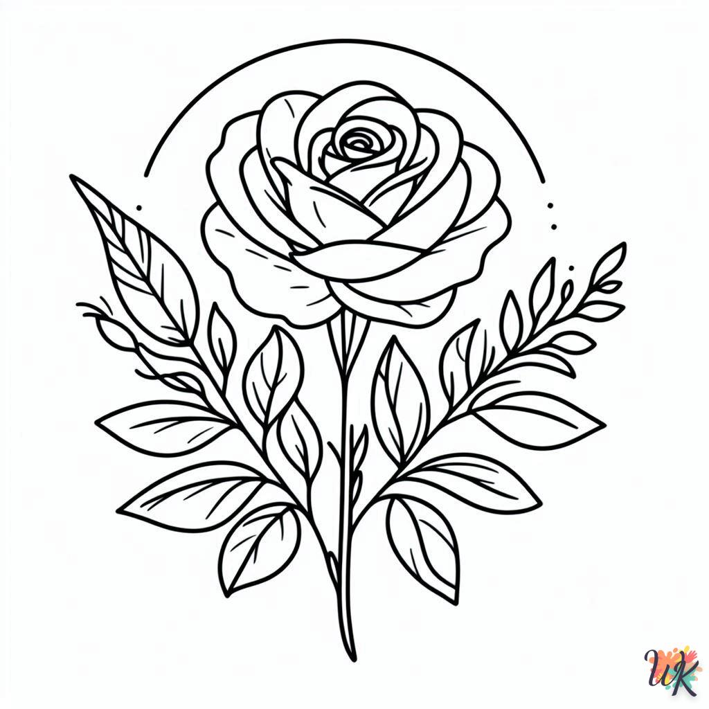 Dibujos Para Colorear Rosa