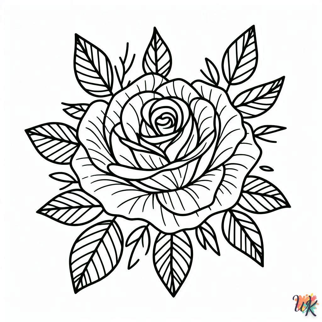 Dibujos Para Colorear Rosa