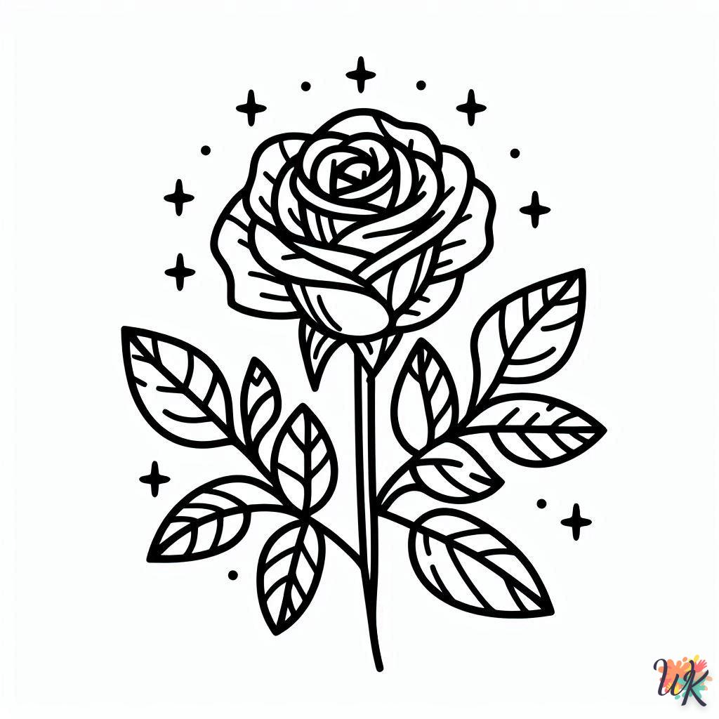 Dibujos Para Colorear Rosa