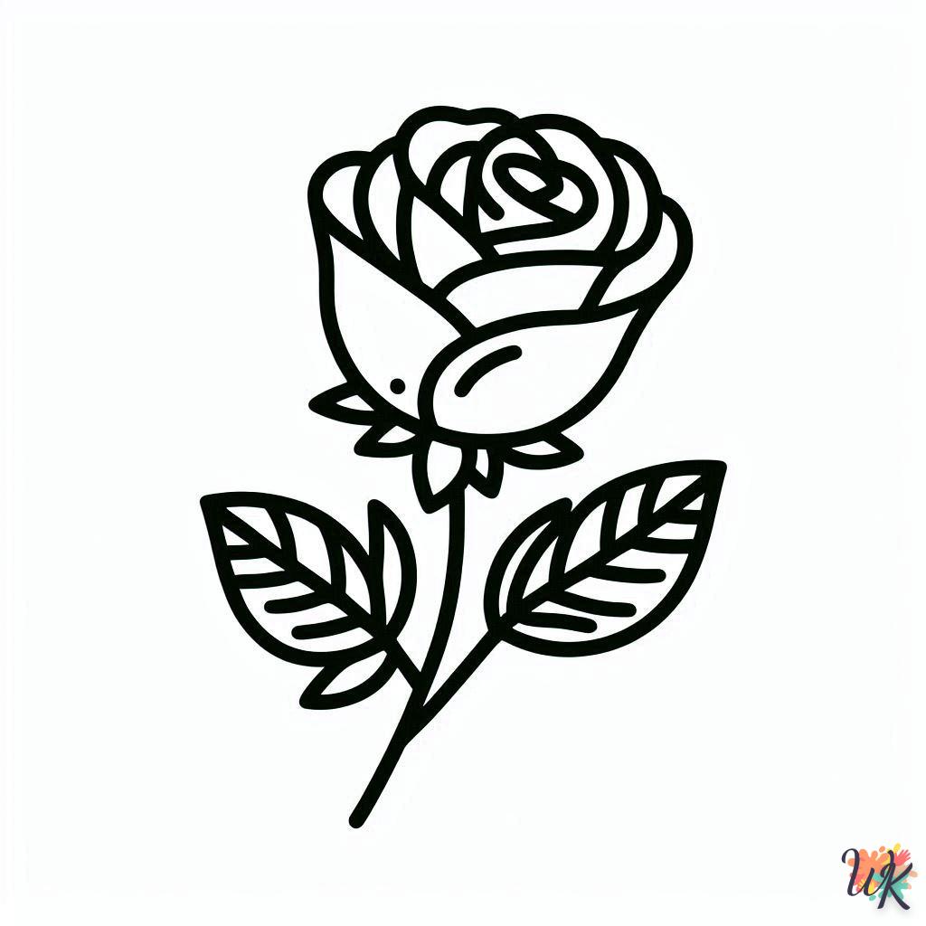 Dibujos Para Colorear Rosa