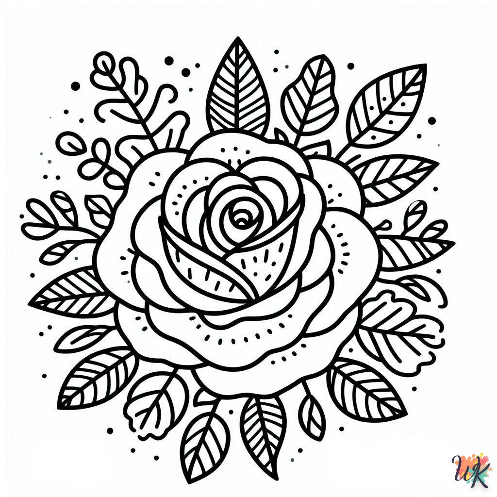 Dibujos Para Colorear Rosa