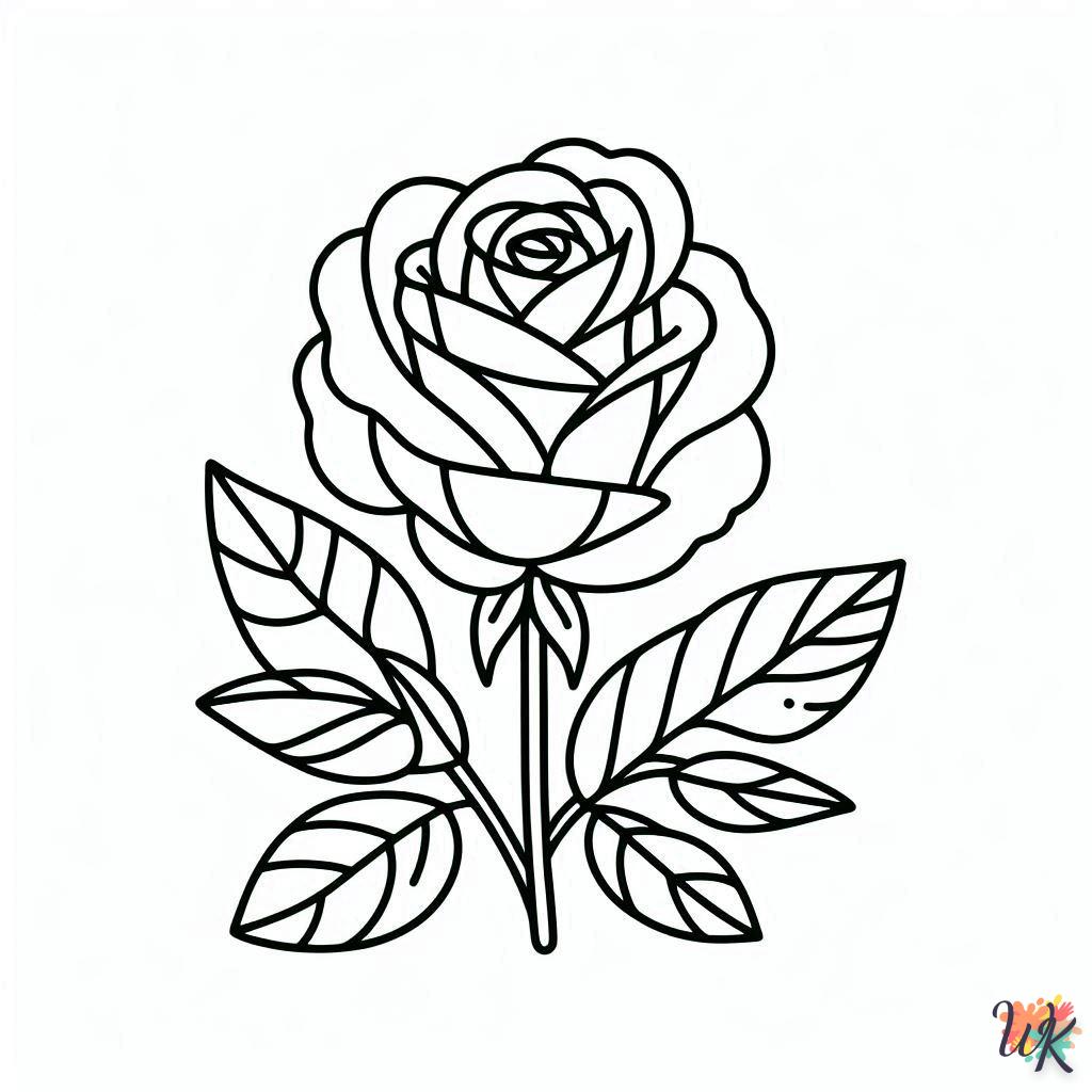 Dibujos Para Colorear Rosa