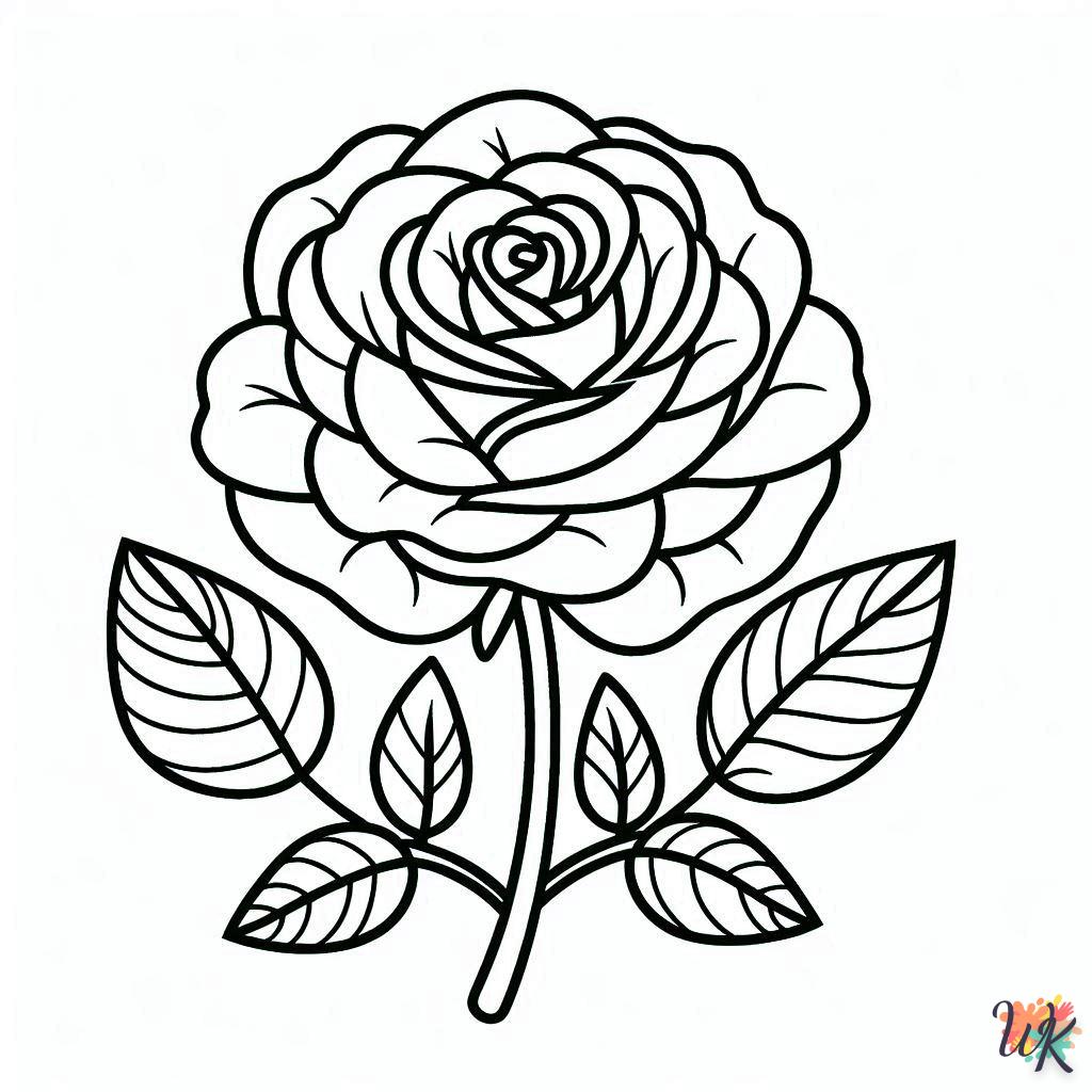 Dibujos Para Colorear Rosa