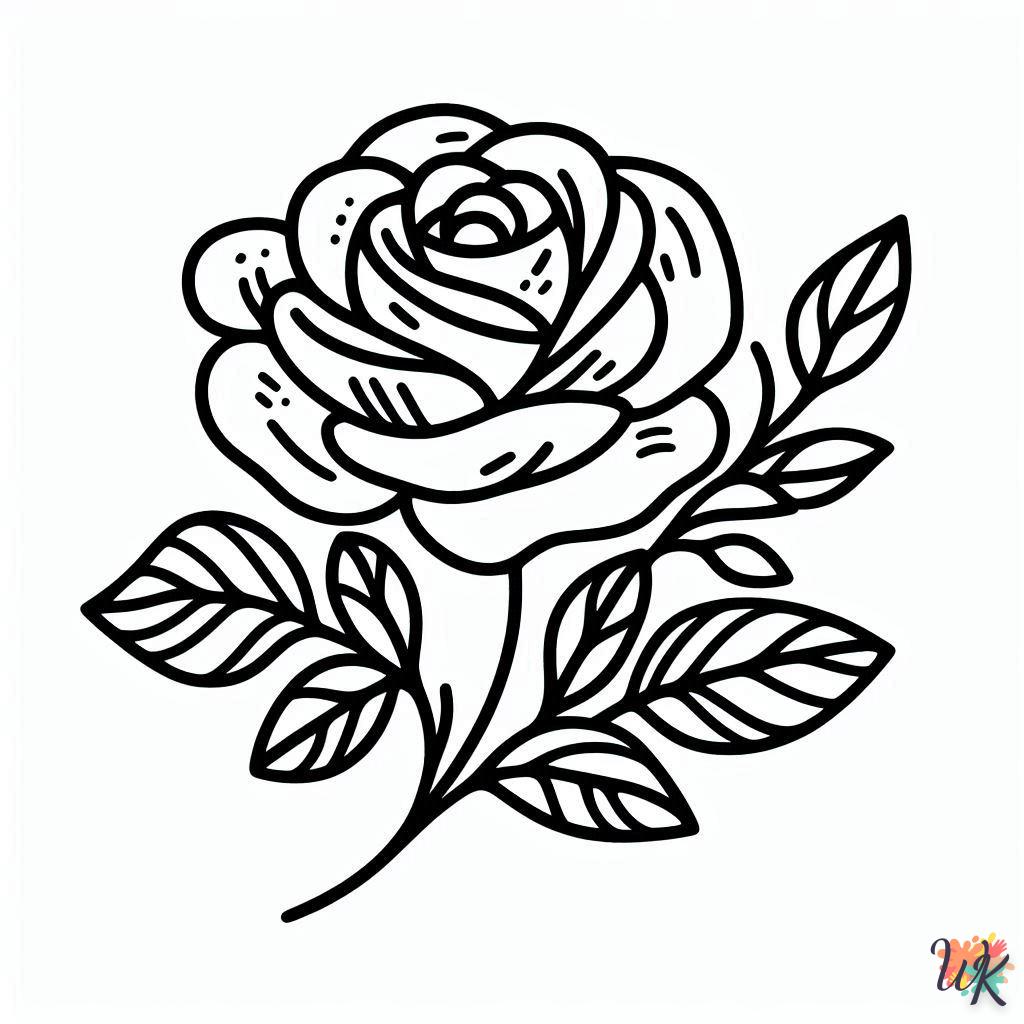 Dibujos Para Colorear Rosa