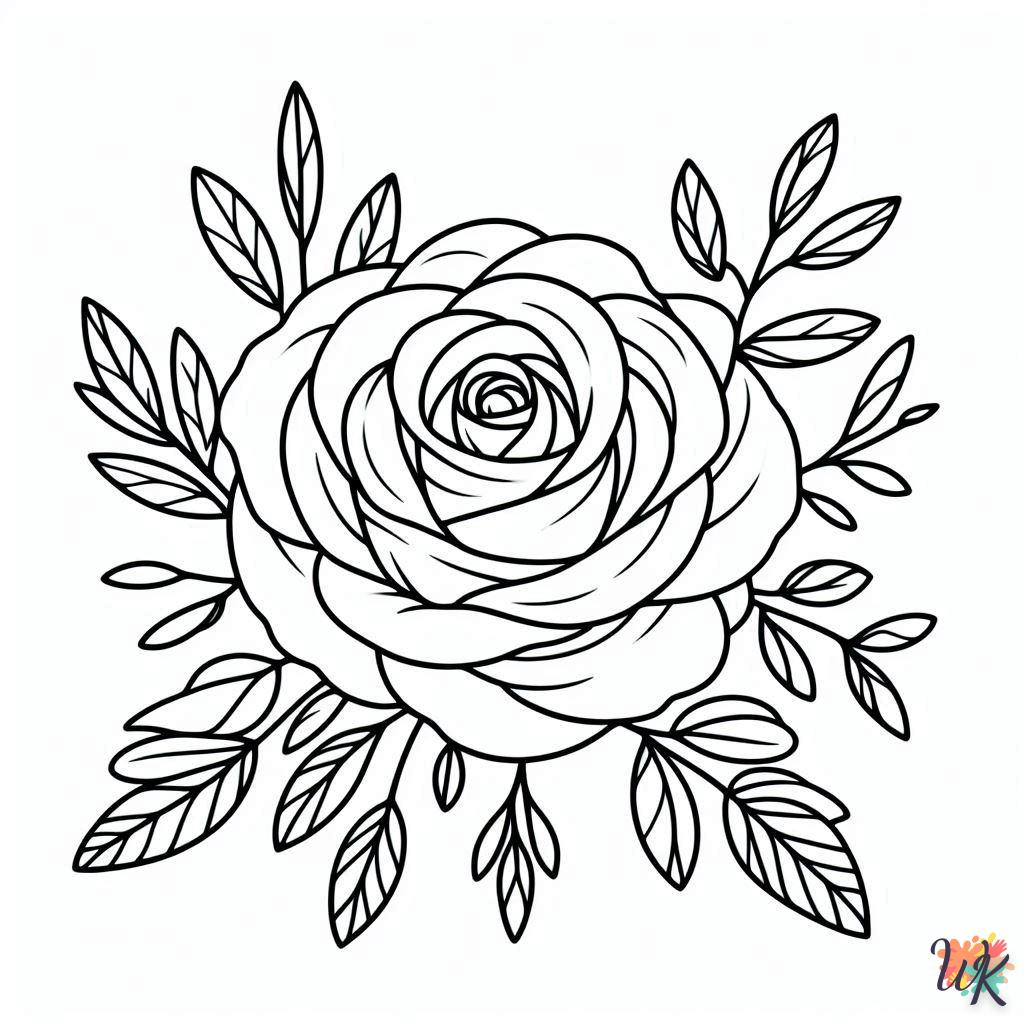 Dibujos Para Colorear Rosa