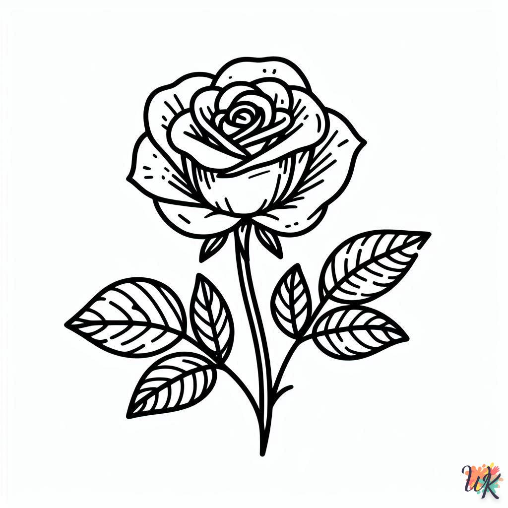 Dibujos Para Colorear Rosa