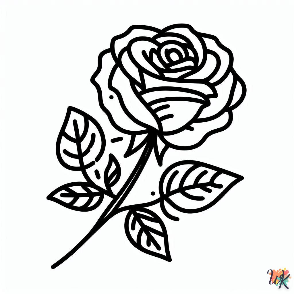 Dibujos Para Colorear Rosa