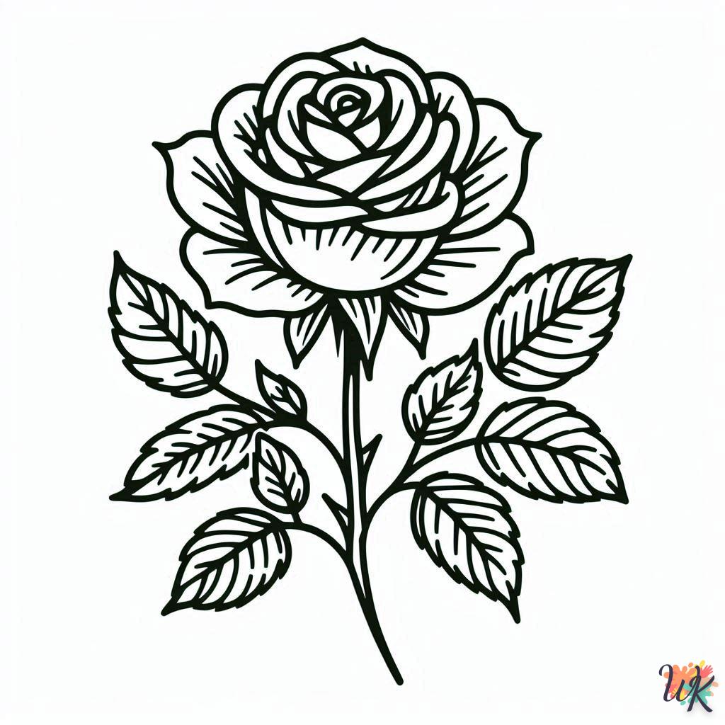 Dibujos Para Colorear Rosa