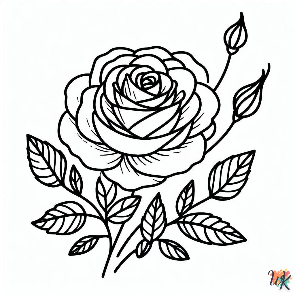 Dibujos Para Colorear Rosa