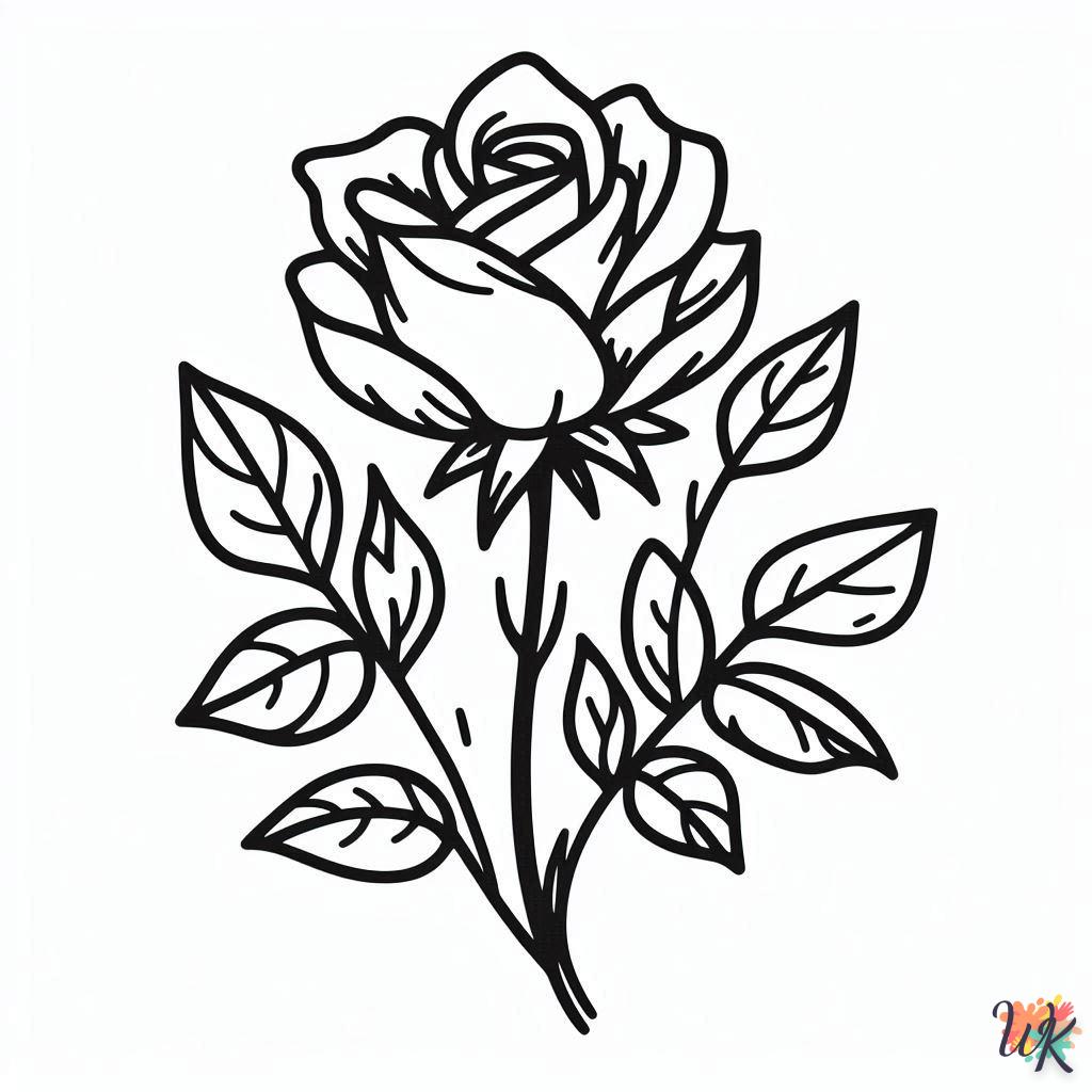 Dibujos Para Colorear Rosa