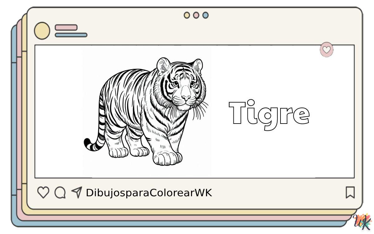 145 Dibujos Para Colorear Tigre