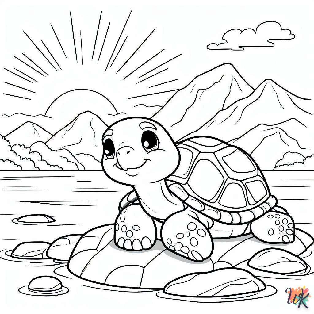 Dibujos Para Colorear Tortuga